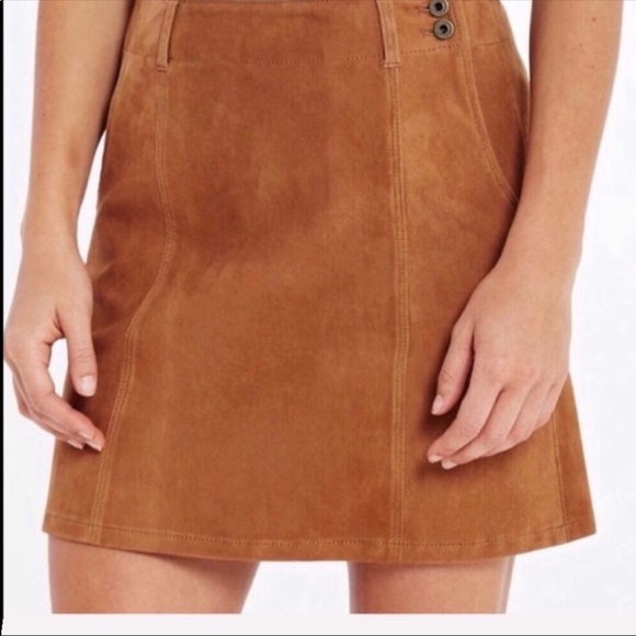 NWT Adriano Goldschmied Juliett Suede Skirt - Picture 1 of 9